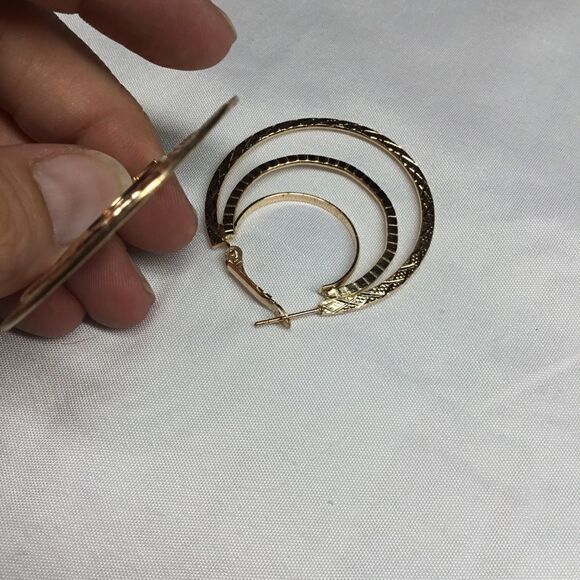 Triple Layer Hoops (H15) - Picture 5 of 5